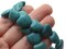 29 15mm Turquoise Blue Heart Beads Dyed Synthetic Turquoise Gemstone Beads